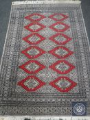 A Bokhara design rug,