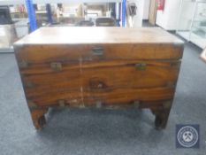 An antique camphor wood chest