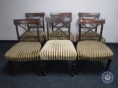 A set of six Victorian dining chairs in the Regency style