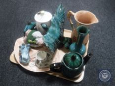 A tray of Wade Natwest money box, Carlton ware dish, Royal Doulton cup and saucer,