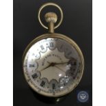 A West End Watch company brass cased ball clock