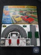 A boxed Matchbox motorised motorway together with a power control unit