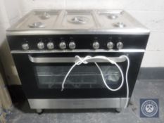 A Kenwood stainless steel dual fuel range cooker