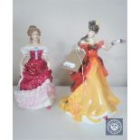 Two Royal Doulton figures - Figure of the year 1996 Belle HN 3703 and Sweet Sixteen HN 3648