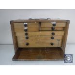 A mid 20th century Morra Wright seven drawer tool cabinet