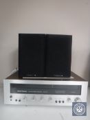 A National Panasonic receiver SA-5110 together with a pair of Wharfedale diamond 9.