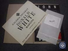 Donald James White : Galleria Pryzmat 1991 Donald White Exhibition Poster, monochrome lithograph,