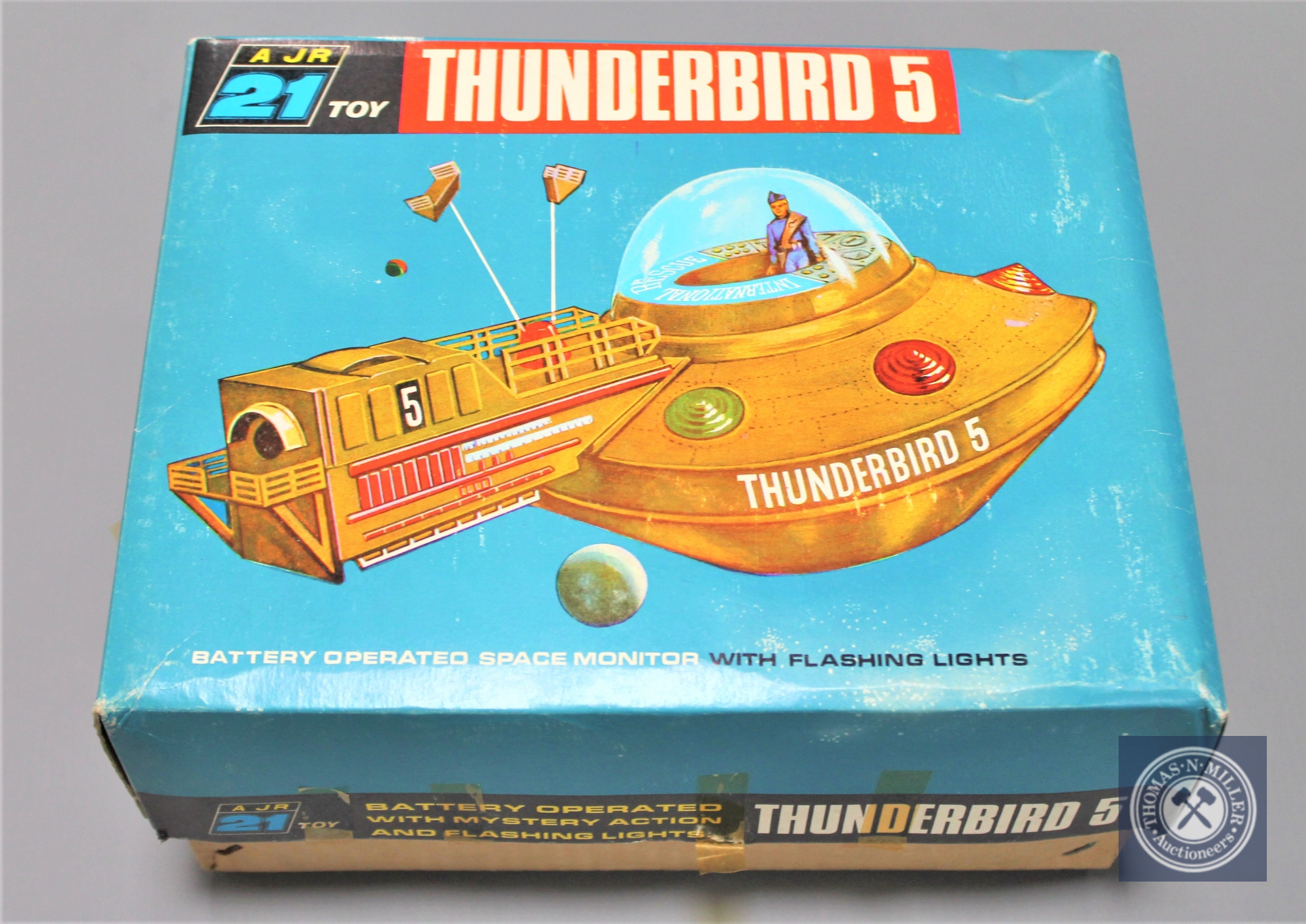 A J Rosenthal (Toys) Limited 21 Toy Thunderbird 5, battery operated with flashing lights,
