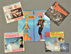 A 33 1/3 Rpm vinyl record - Thunderbirds & Captain Scarlet (1966), in original sleeve,