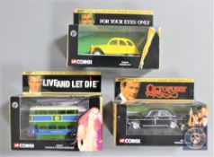 A box of fifteen various Corgi 'The Definitive Bond Collection' die cast cars, boxed.