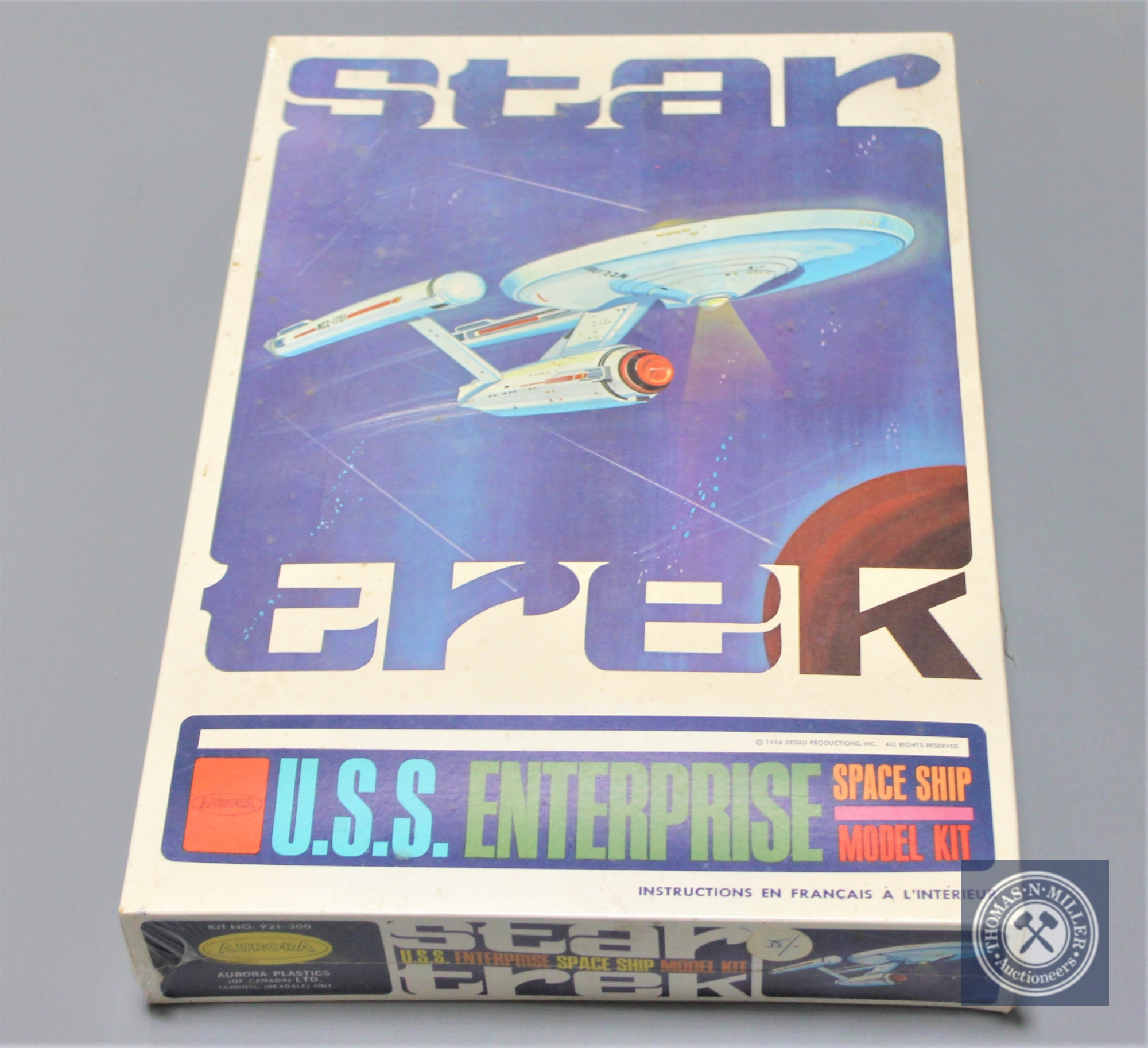 A Desilu Productions Inc. (1966) U.S.S. Enterprise Space Ship Model Kit, boxed.