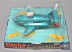 A Dinky Toys model 101 Thunderbirds 2 & 4, boxed.