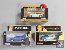 A box of twenty-nine various Corgi James Bond cars.