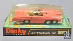 A Dinky Toys model 100 Lady Penelope's Fab 1, boxed.
