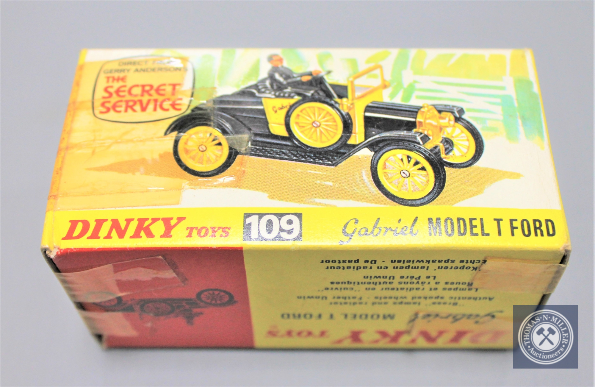 A Dinky Toys model 109 Gabriel Model T Ford, boxed.