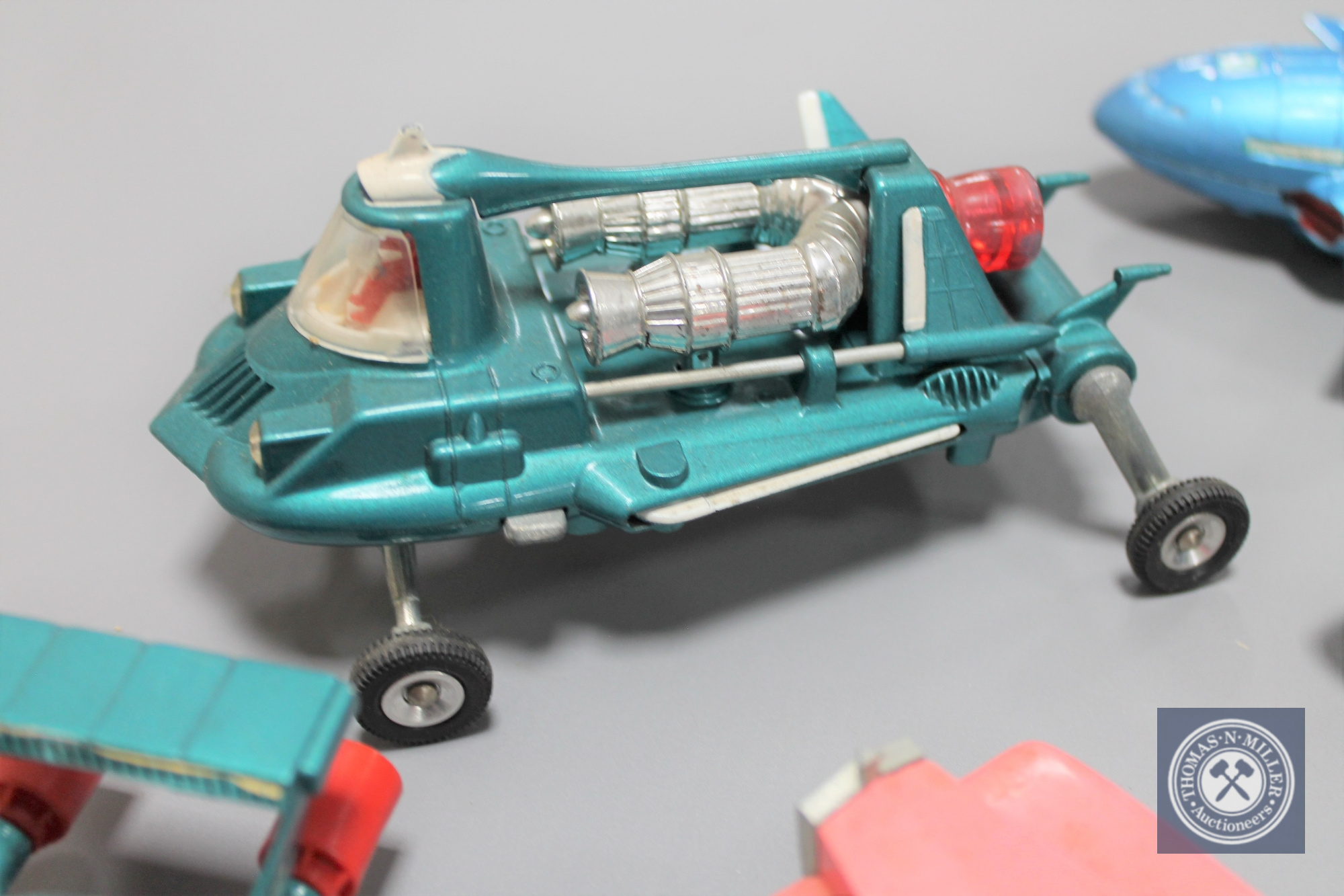Eight die-cast models to include five Dinky Thunderbird 2, Joe's Car, - Image 2 of 2