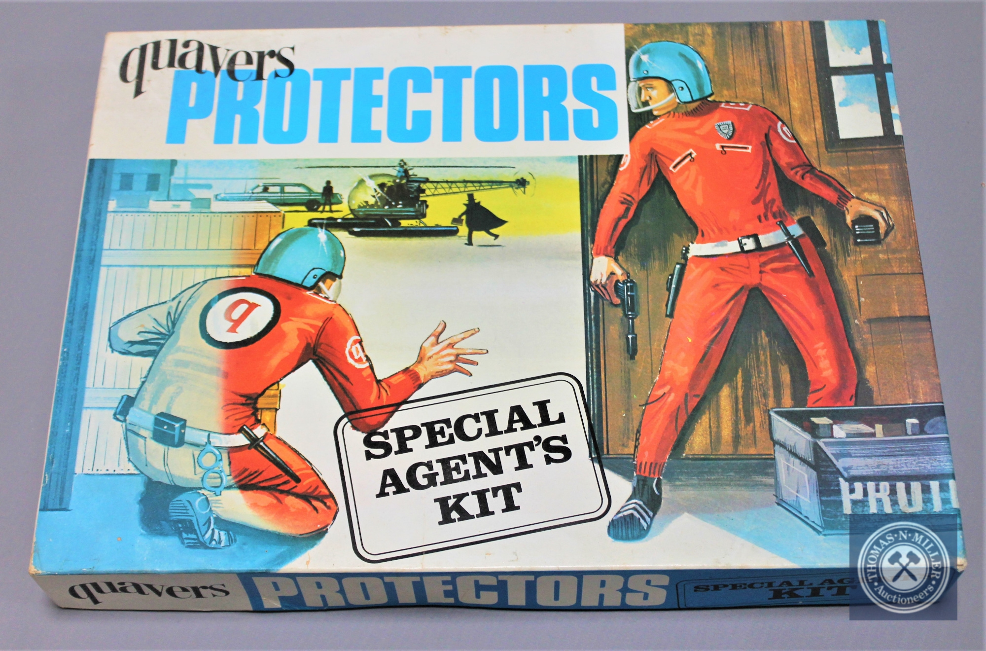A Quavers Protectors Special Agent Kit, boxed.