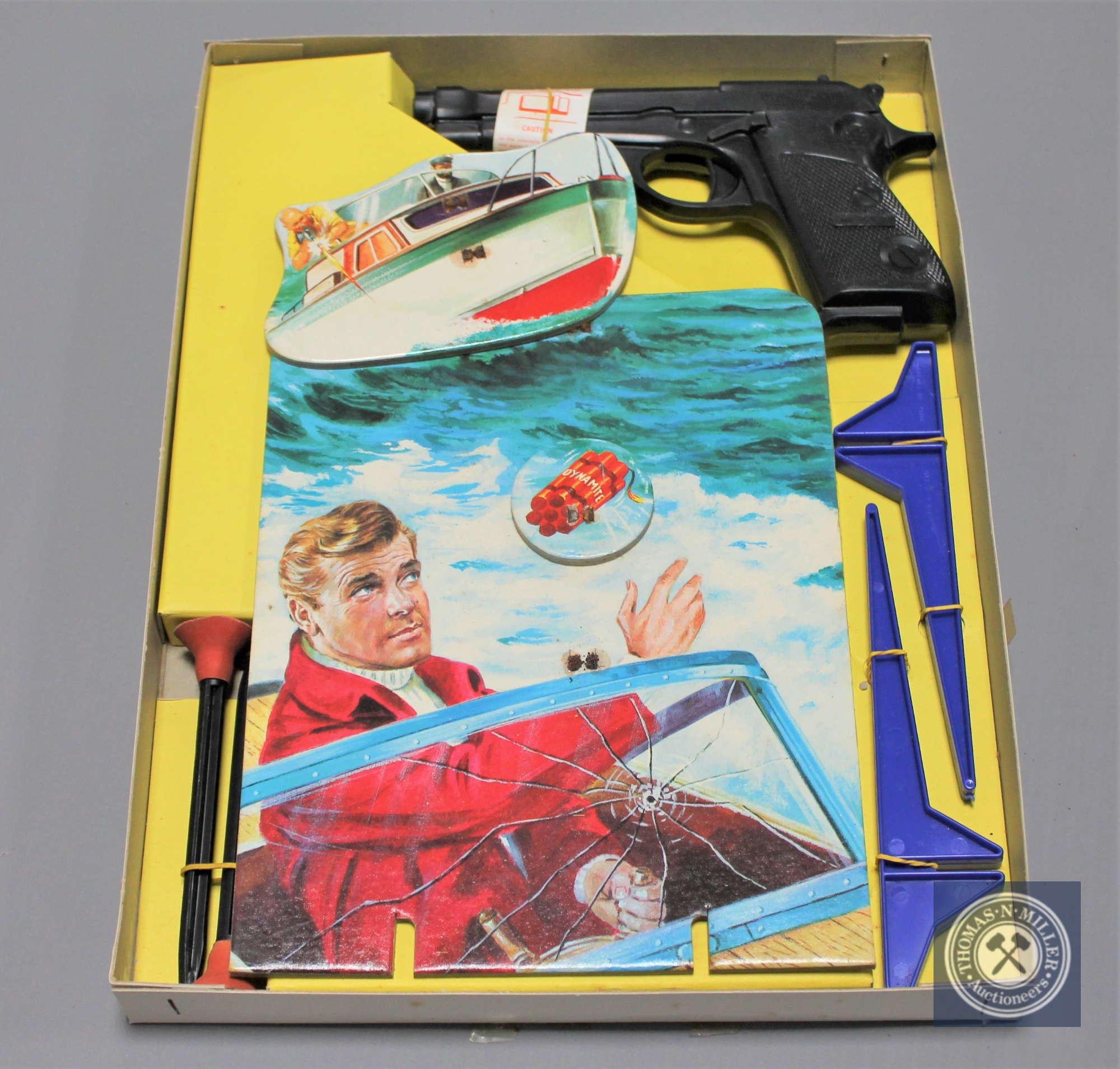 A J & L Randall Ltd 'Merit' Saint Shooting Game, boxed. - Image 2 of 2