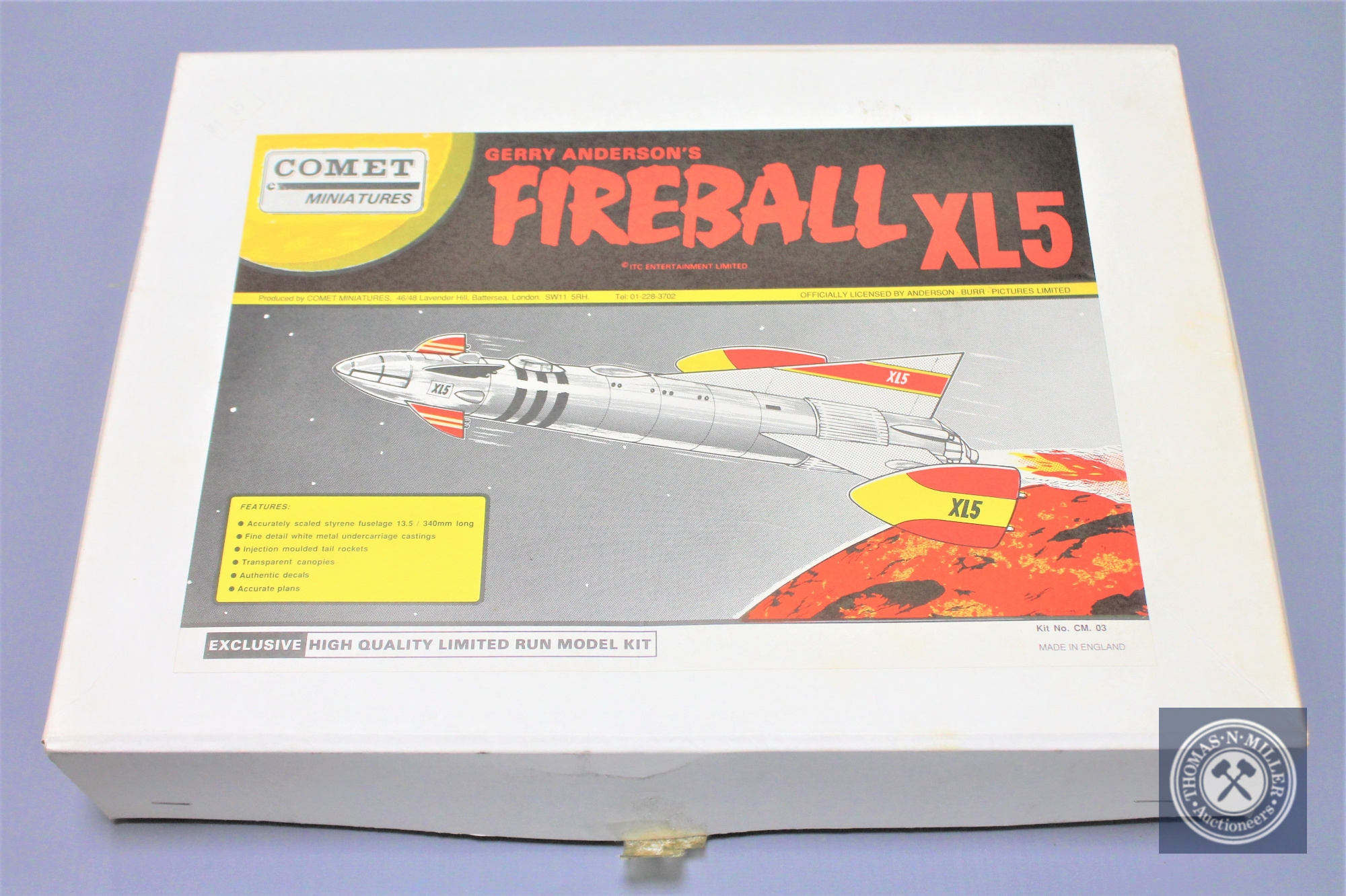 A Comet Miniatures Gerry Anderson's Fireball XL5, boxed.