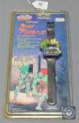A Tiger from Grandstand - Street Fighter II LCD wrist game, factory sealed.