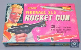 A J & L Randall ltd 'Merit' Fireball XL5 Rocket Gun, boxed.