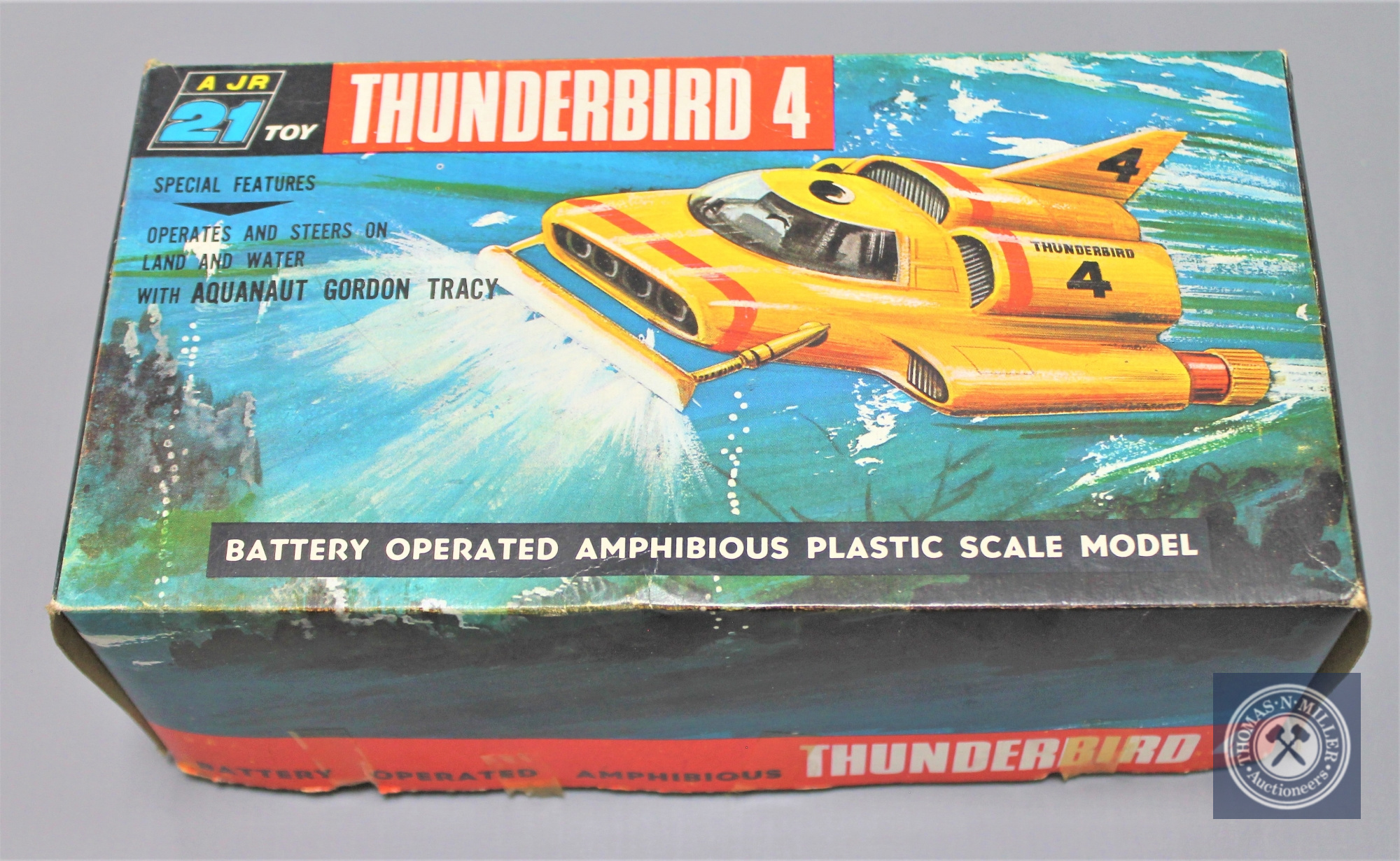 A J Rosenthal (Toys) Limited 21 Toy Thunderbird 4, battery operated amphibious plastic scale model,