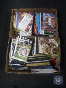 Two boxes of late 20th century football programmes,