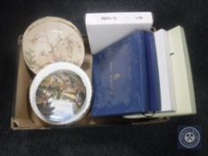 A box of collector's plates, wall plates, Royal Worcester Oriental Seasons,