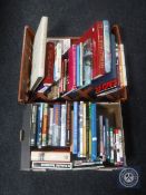 Two boxes of hard backed volumes relating to War,