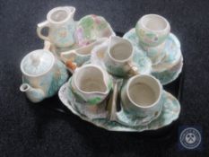 A tray of Avon ware tea china plates and serving dishes