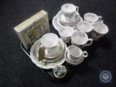 A tray of twenty-one pieces of Royal Doulton Brambley Hedge tea china together with a Royal Doulton