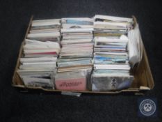 A box of a large quantity of 20th century and later postcards
