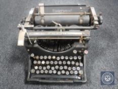 An Underwood typewriter