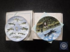 Ten RAF collector's plates including four Royal Doulton in Defence of the Realm,