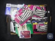 A box of Newcastle United football programmes 1970's onwards