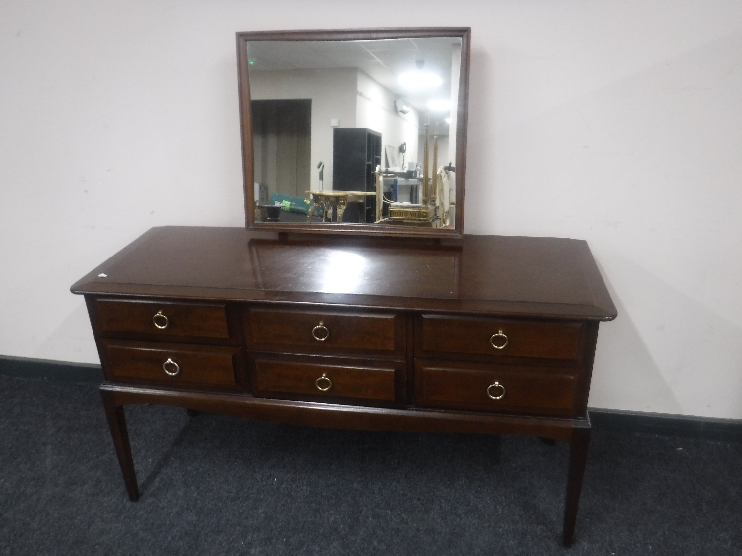 A Stag Minstrel six drawer dressing table
