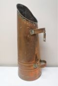 A Victorian copper coal scuttle