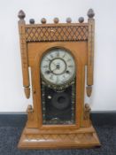 An American eight day striking mantel clock by The Newhaven Clock Company