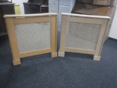 Two radiator covers