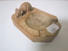 A Robert 'Mouseman' Thompson oak ashtray