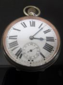 An antique Goliath pocket watch with enamelled dial