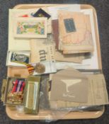 An interesting First and Second World War Father and Son group of medals and ephemera,