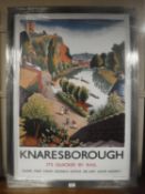 A railway advertising picture - Knaresbrough