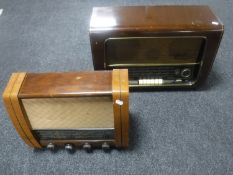 Two vintage valve radios (Bush and GEC)