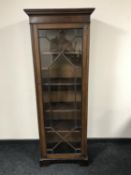 A Victorian mahogany sentry door astral glazed bookcase