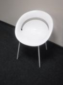 A contemporary Italian Arik Levy Design chair (white)