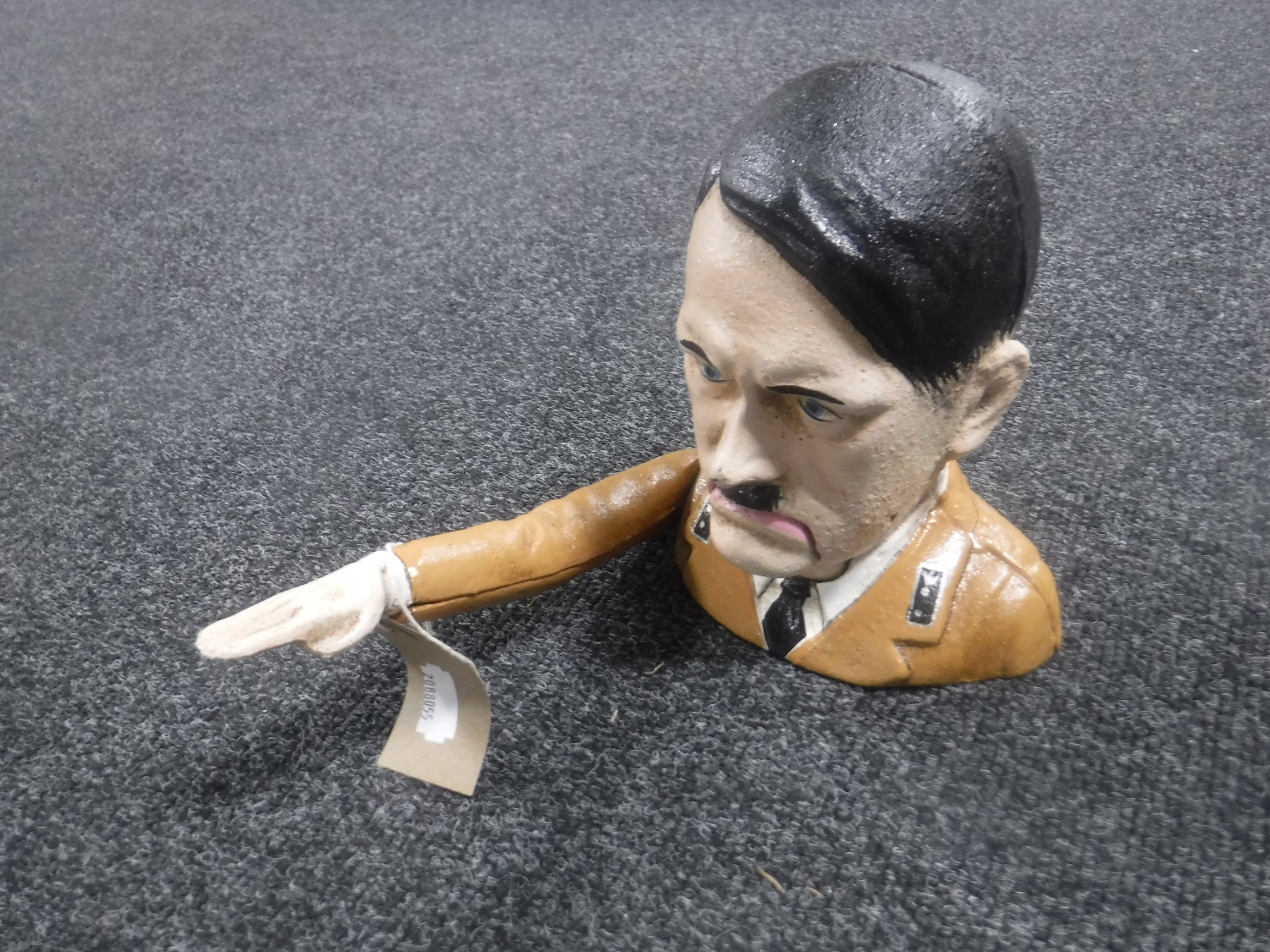 A cast metal novelty Hitler nutcracker