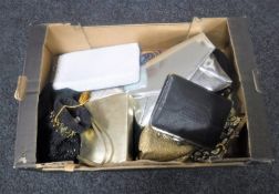 A box of mid 20th century and later purses