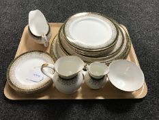 A tray of twenty pieces of Royal Grafton Majestic tea and dinner china