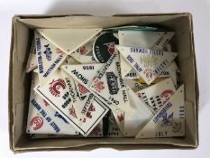 A small collection of Caravan Club collector's tokens predominantly from the North East of England